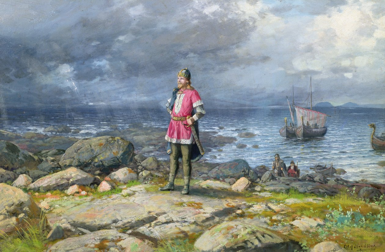 The Viking (olje om bord) av Olaf Nordlien