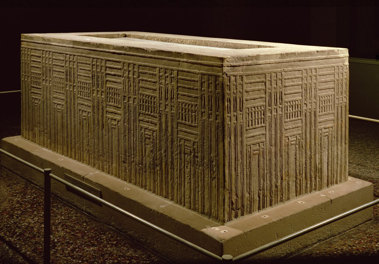 Sarkofag fra Abu Roach (kalkstein) (se også 326925) av Old Kingdom Egyptian