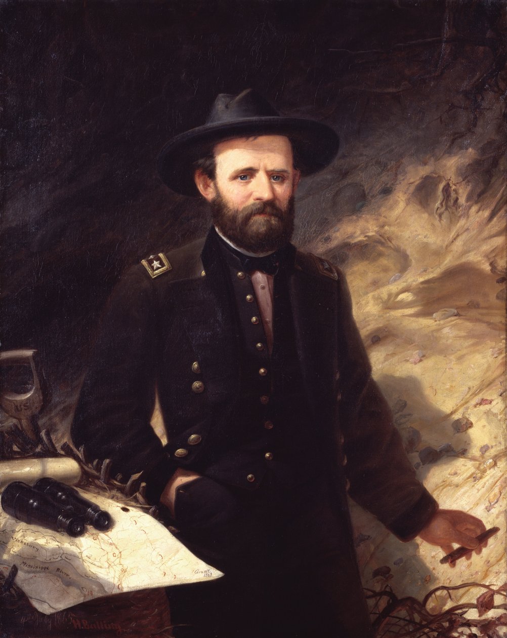 Portrett av Ulysses S. Grant av Ole Peter Hansen Balling