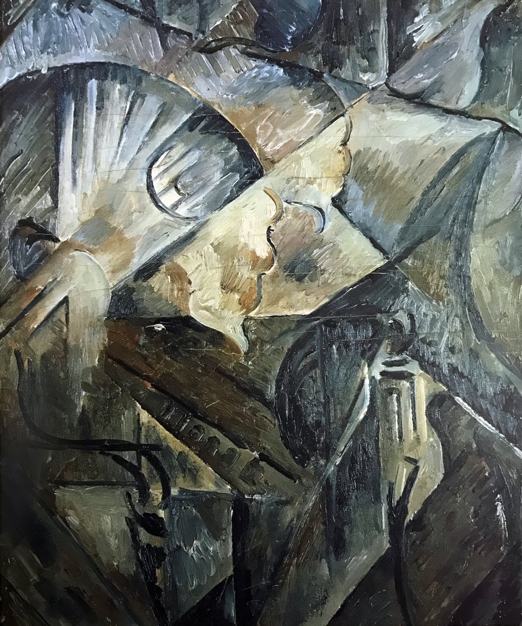 Embankment bylandskap av Olga Rozanova
