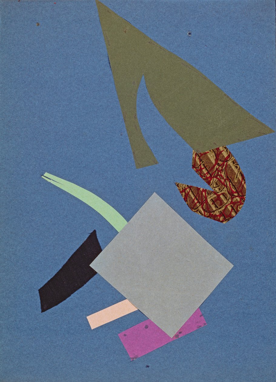 Fight Against the Ocean, 1916 (collage) av Olga Rozanova