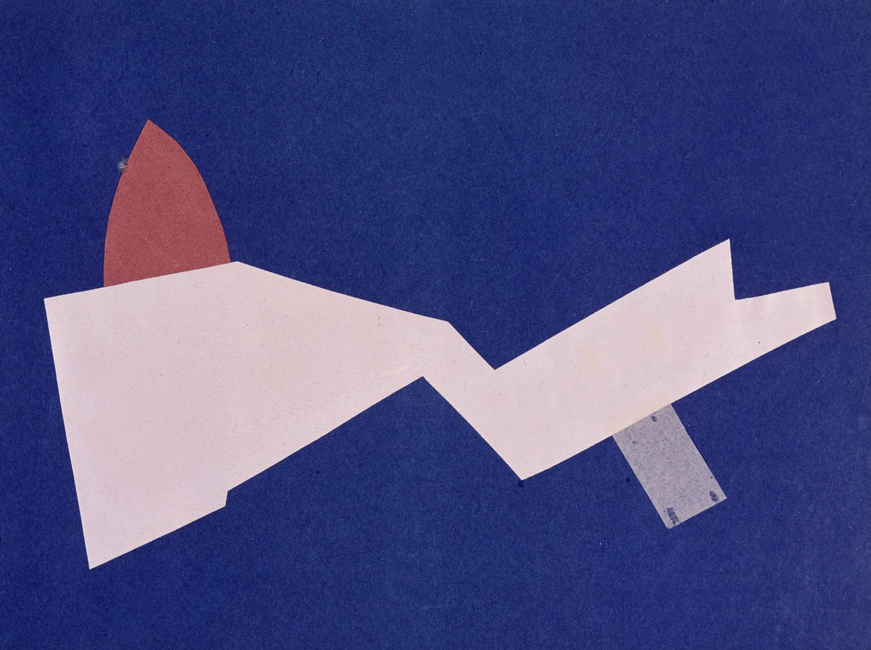 Universal War: Collage-verk av Olga Rosanova, januar 1916 av Olga Wladimirowna  Rosanowa