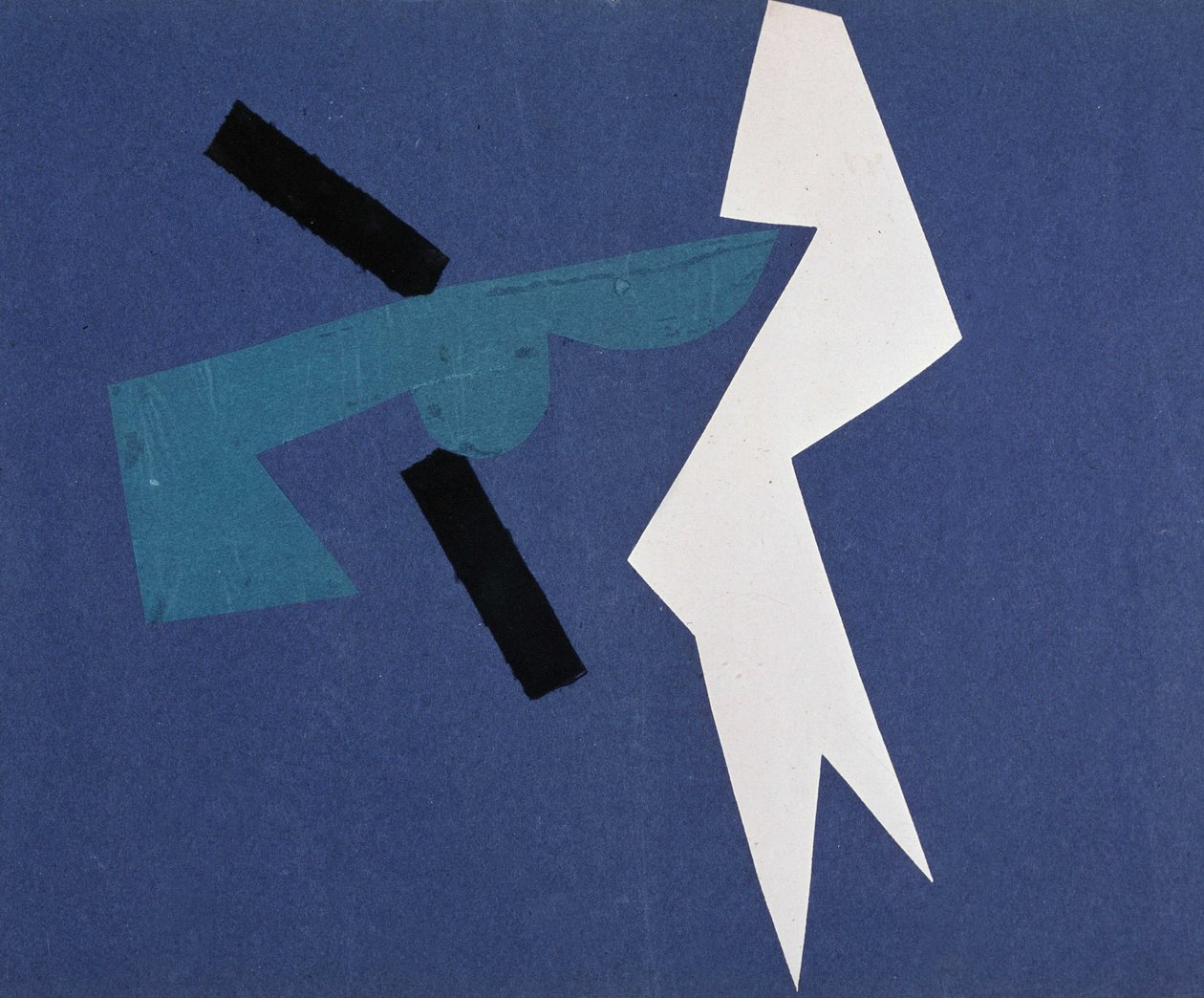 Universal War: Collage-verk av Olga Rosanova, januar 1916 av Olga Wladimirowna  Rosanowa