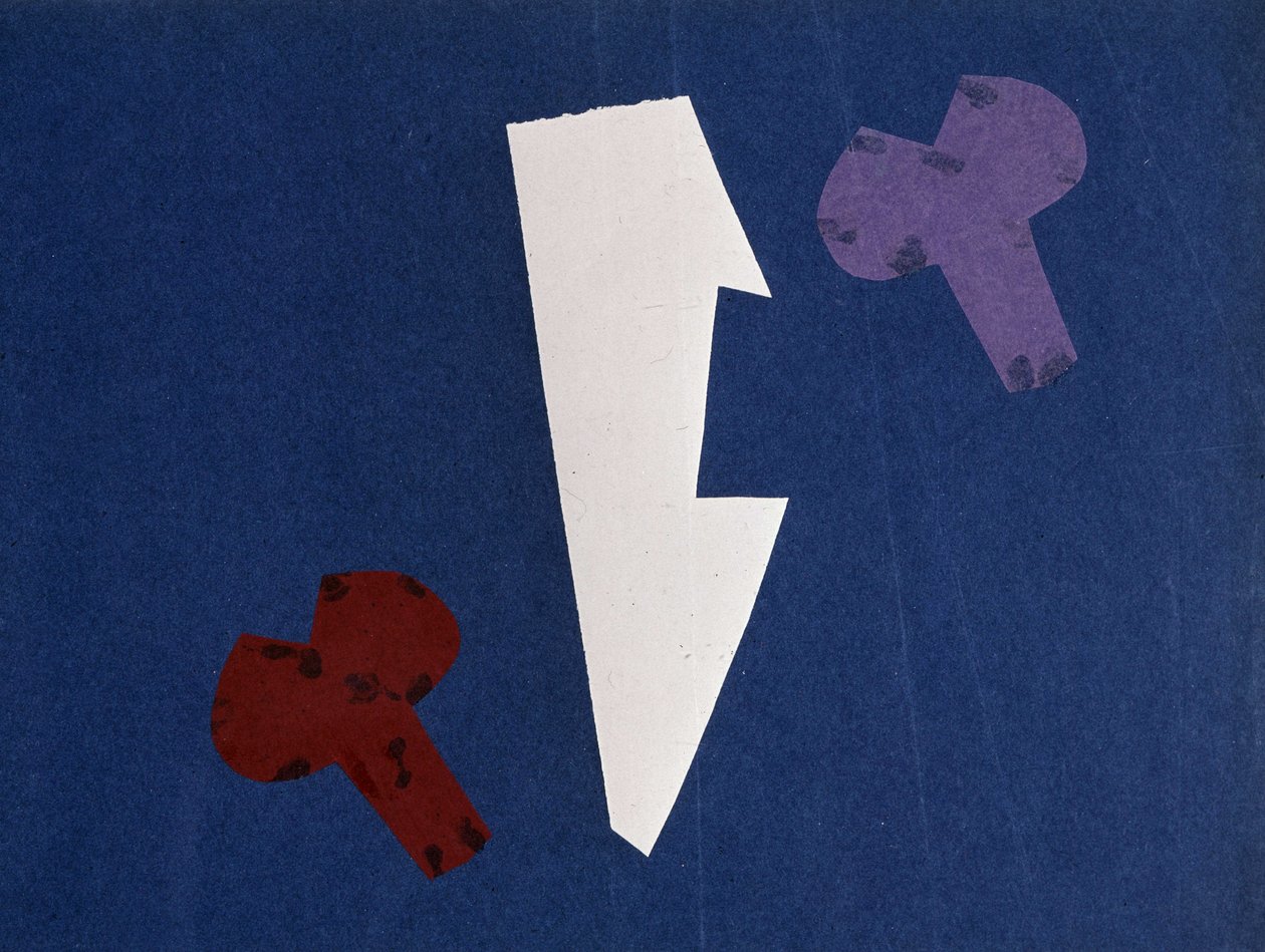 Universal War: Collage-verk av Olga Rosanova, januar 1916 av Olga Wladimirowna  Rosanowa