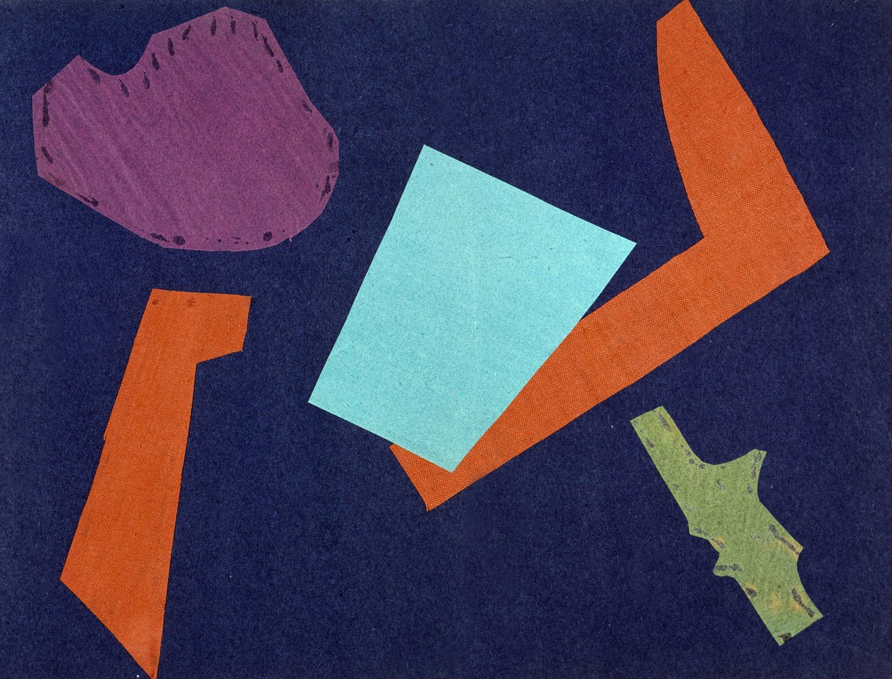 Universal War: Collage-verk av Olga Rosanova, januar 1916 av Olga Wladimirowna  Rosanowa