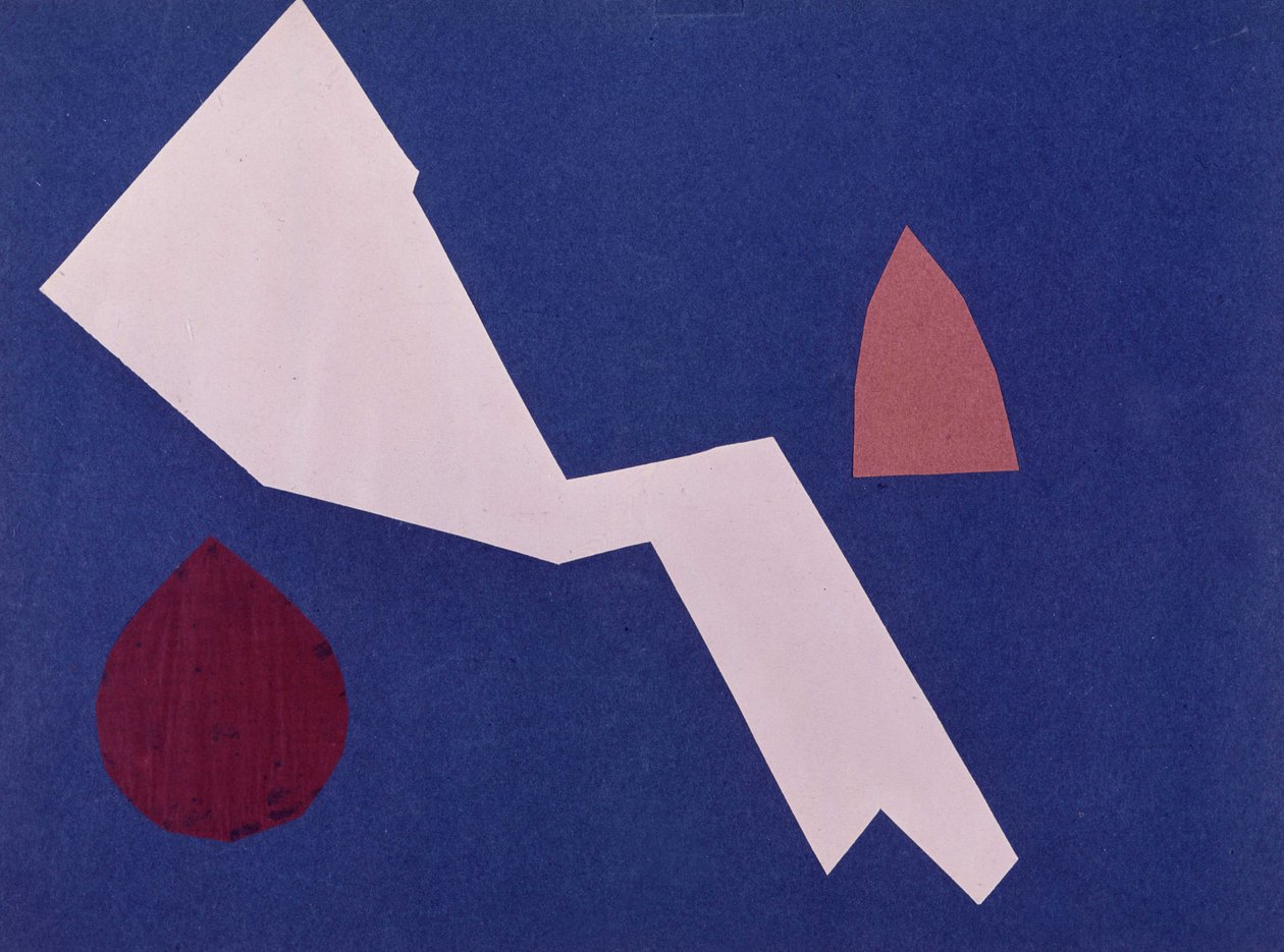 Universal War Collage-verk av Olga Rosanova, januar 1916 av Olga Wladimirowna  Rosanowa