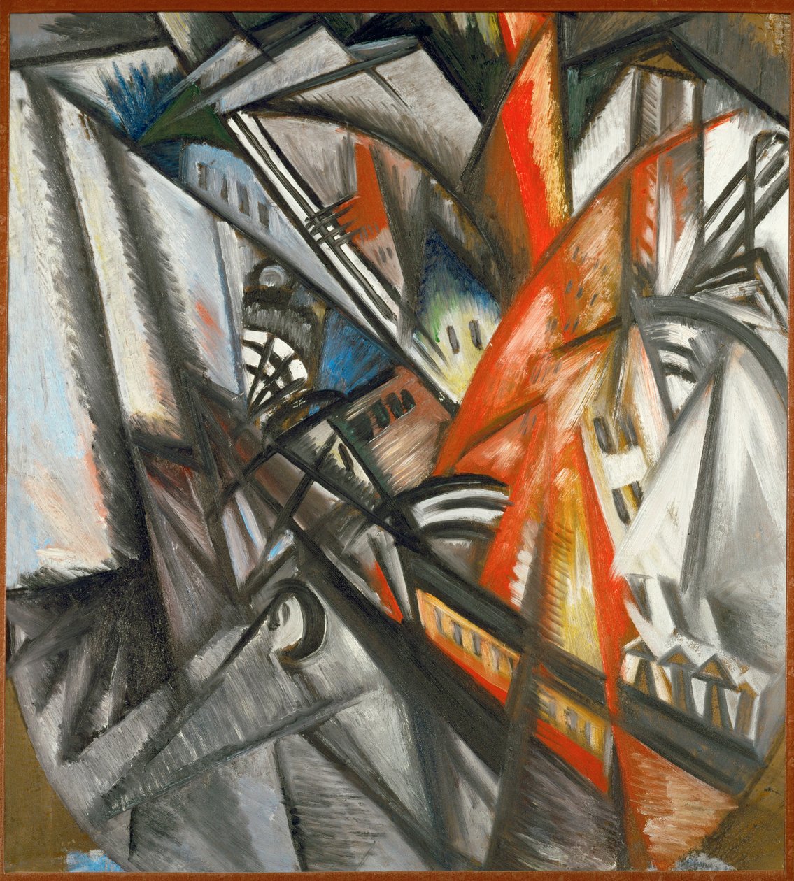 Urbant landskap (maleri på lerret) av Olga Vladimirovna Rozanova