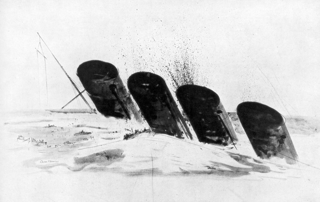 Senkingen av RMS Lusitania, 7. mai 1915, 1926 av Oliver Percy Bernard