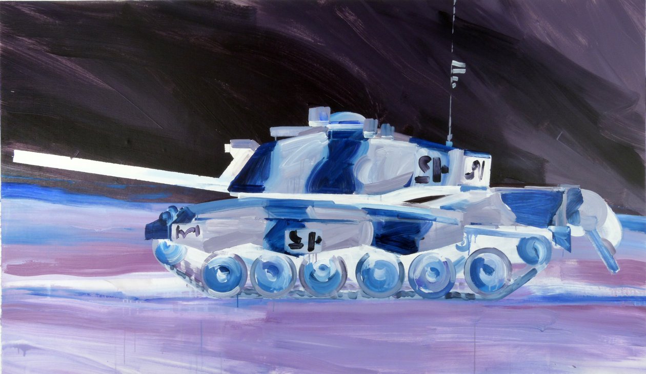 Char 2, 2015 (akryl på lerret) av Olivier Morel