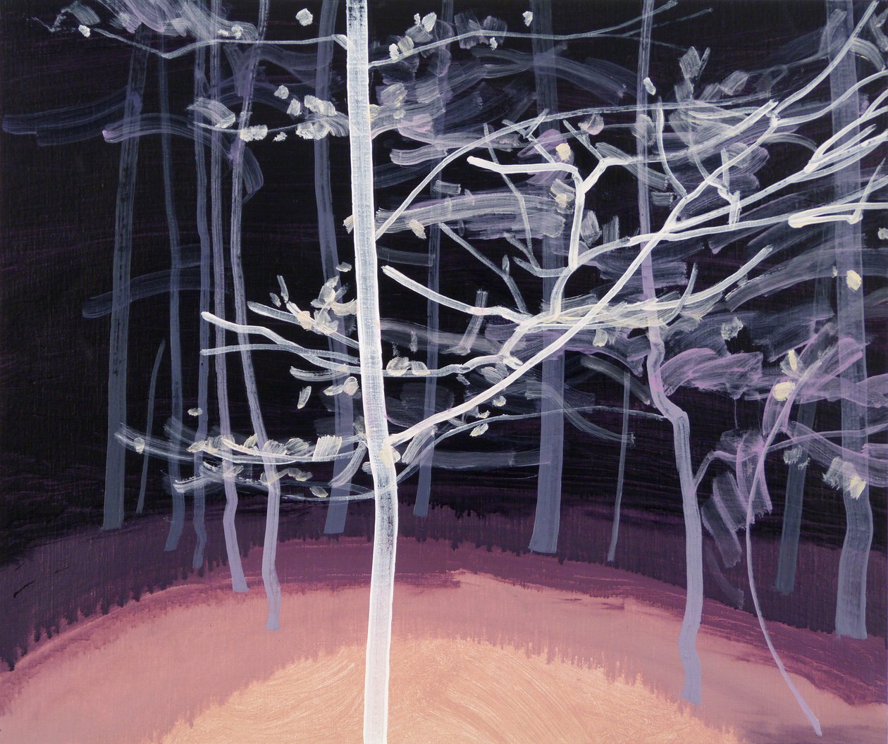 Schwarzwald 7,2017 (akryl på lerret) av Olivier Morel