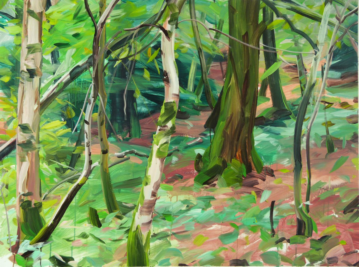Forest 6,2015 (akryl på lerret) av Olivier Morel