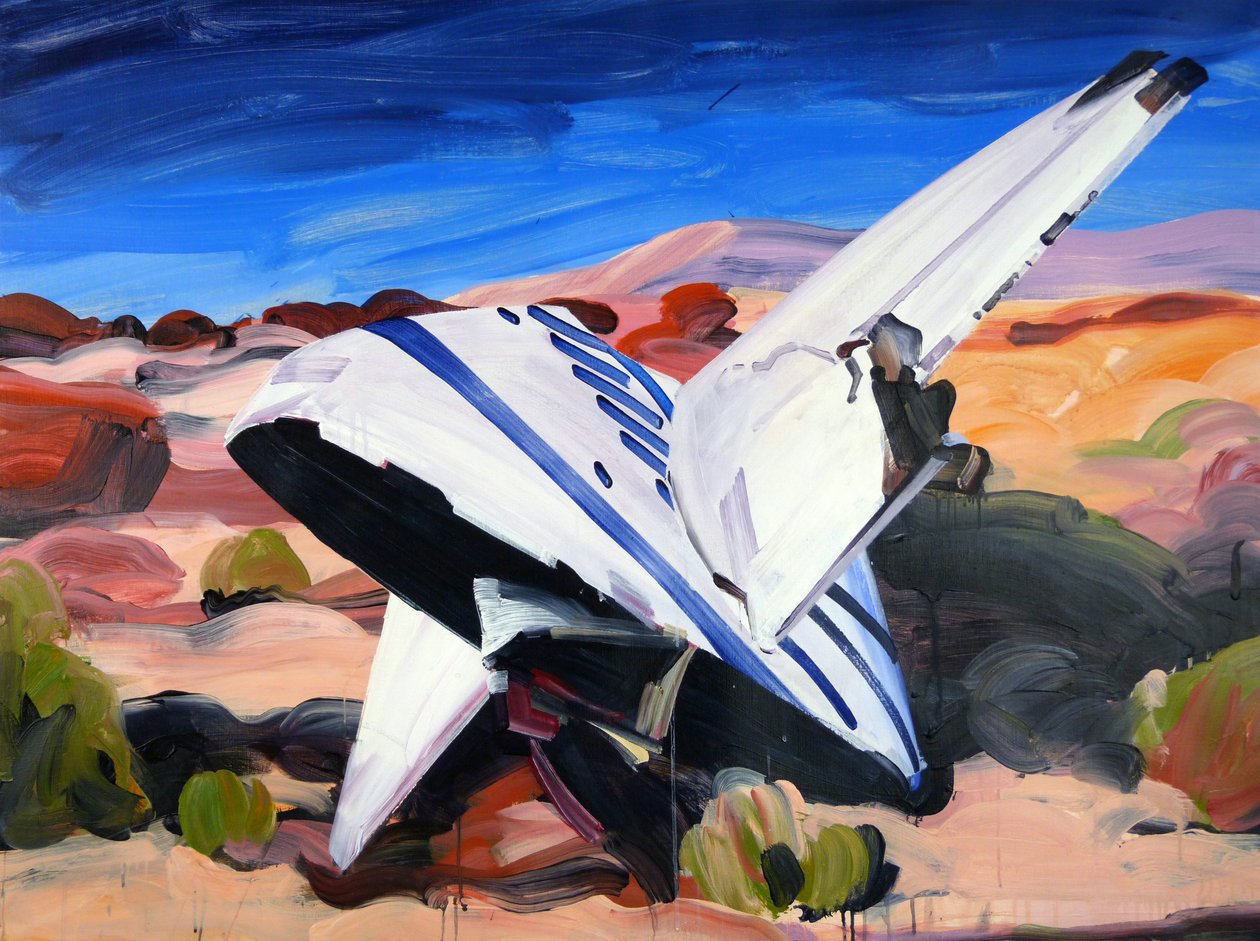 Space conquest, 2015 (akryl på lerret) av Olivier Morel