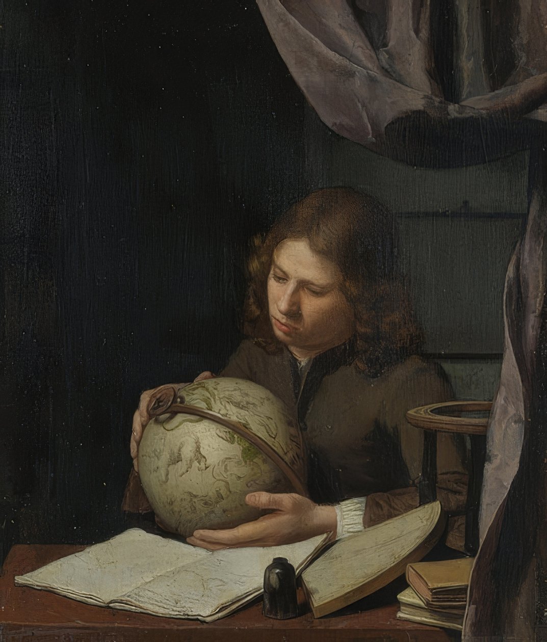 En ung astronom. Rundt 1685 av Olivier van Deuren