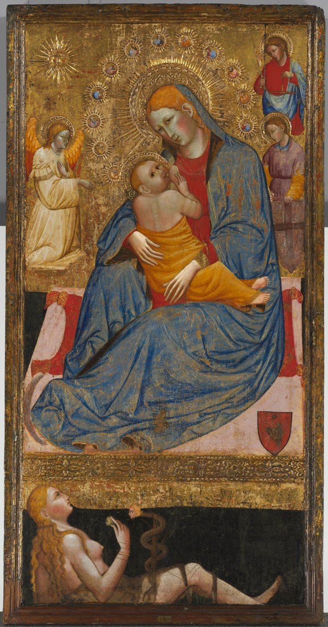 Ydmykhetens Madonna med Evas Temptation av Olivuccio di Ciccarello