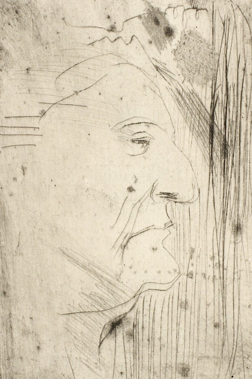 Portrett av kunstnerens mor av Oluf Hartmann