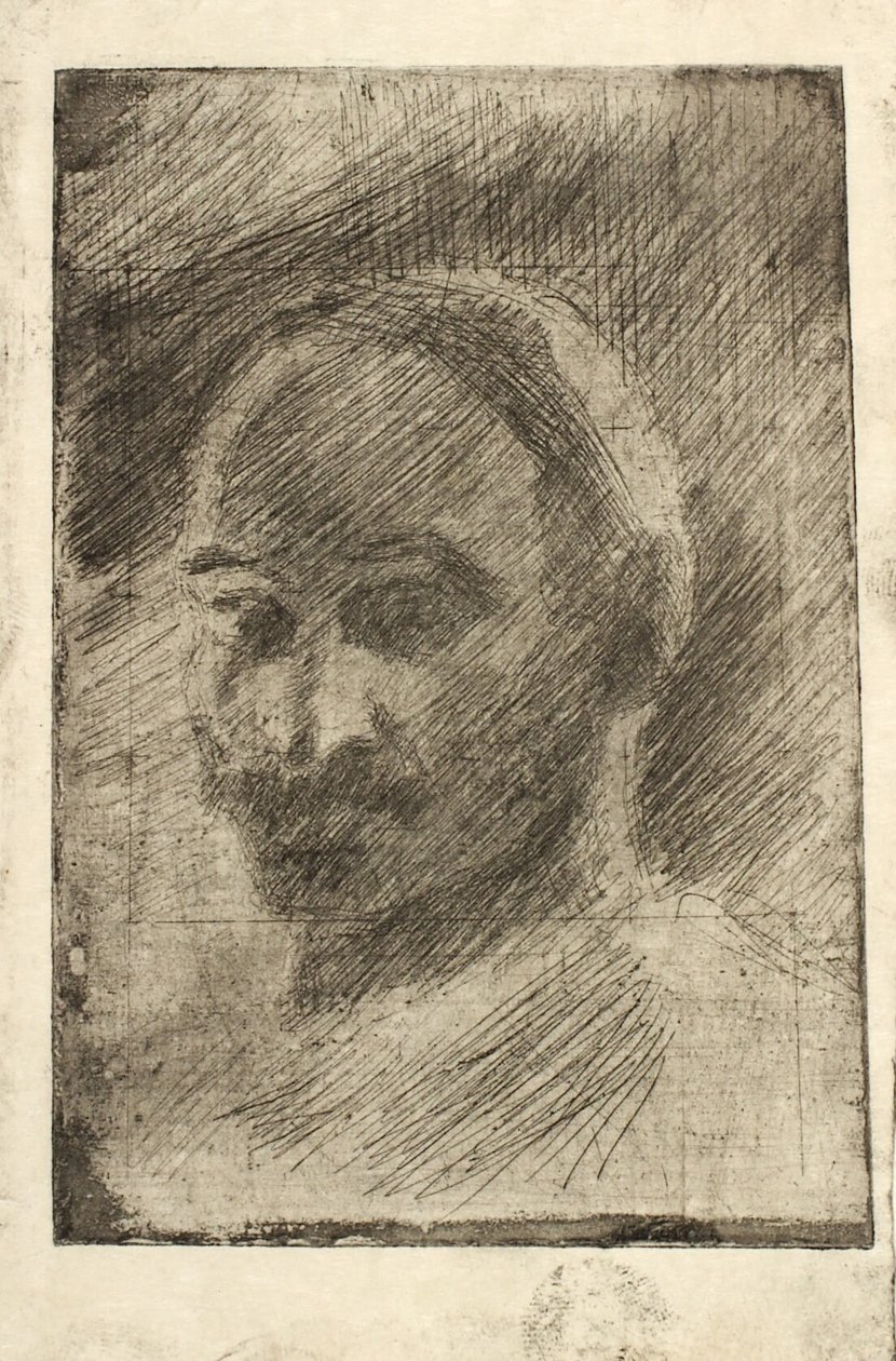 Portrett av maleren Henrik Schouboe av Oluf Hartmann
