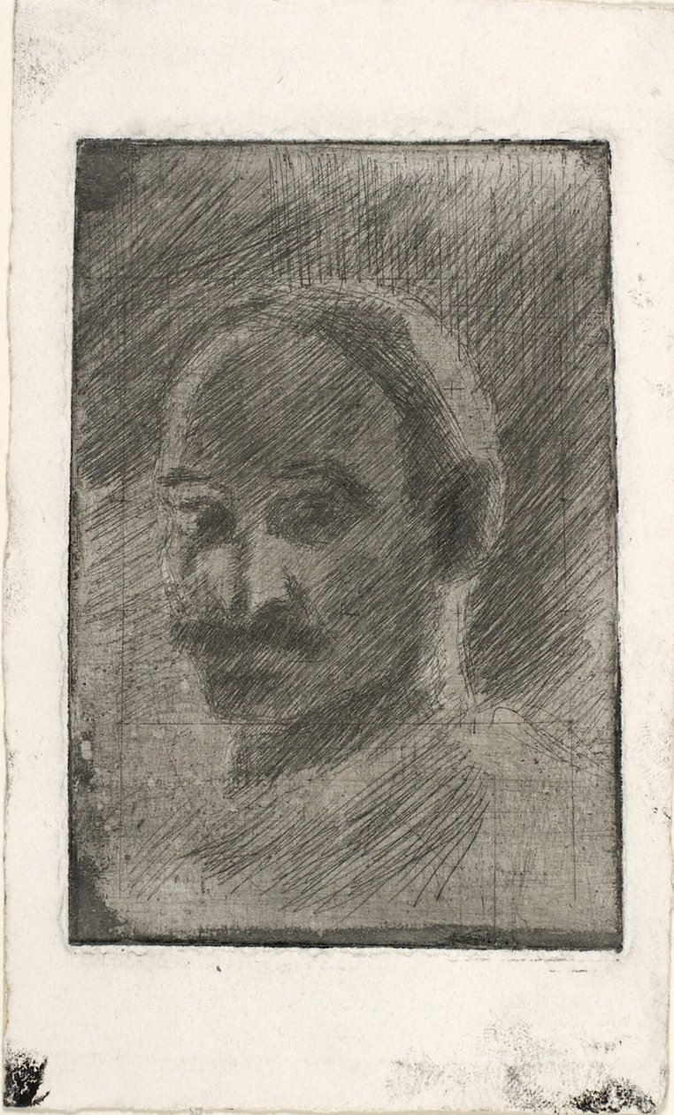 Portrett av maleren Henrik Schouboe av Oluf Hartmann
