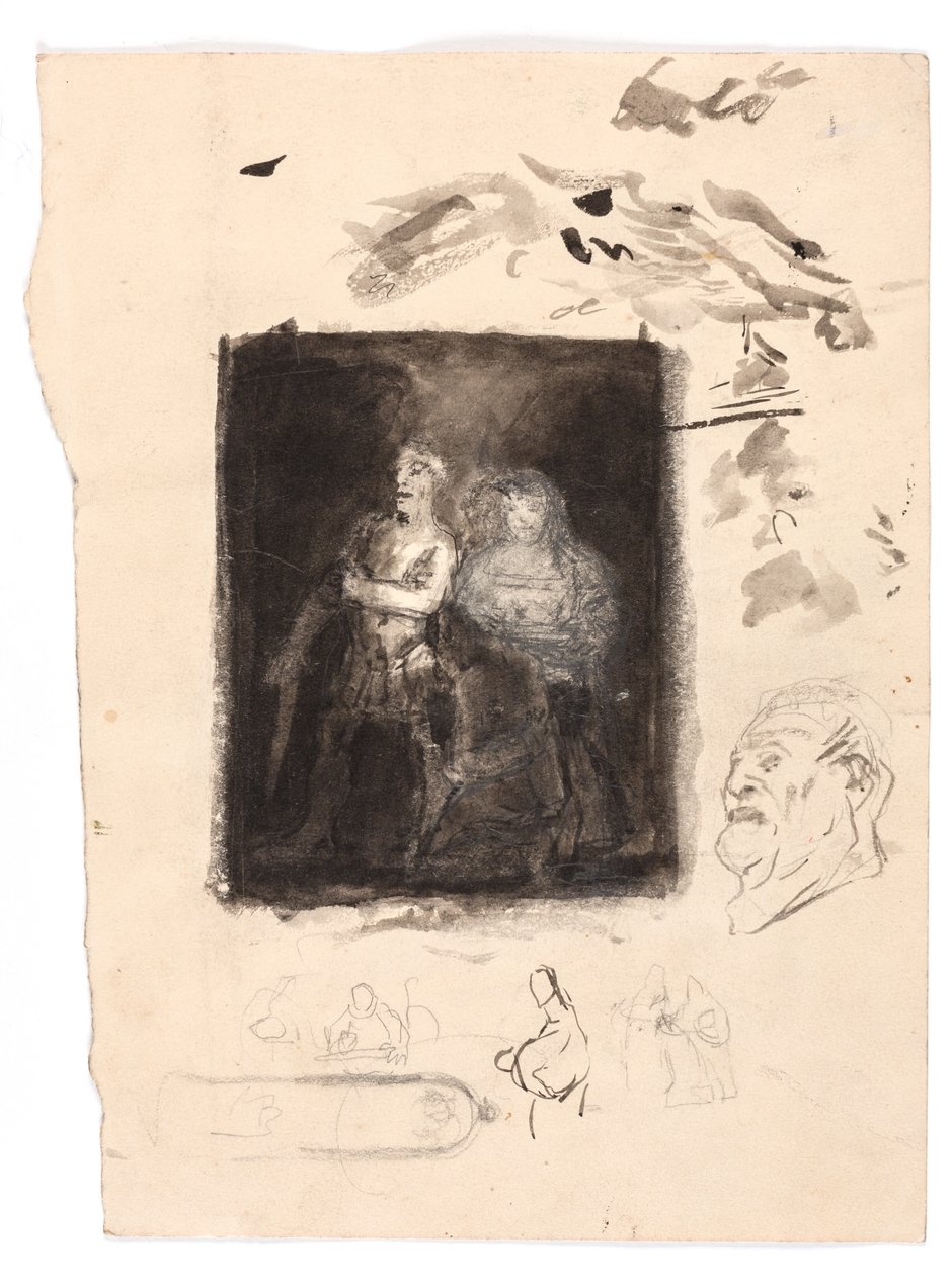 Studie for "Diogenes" av Oluf Hartmann