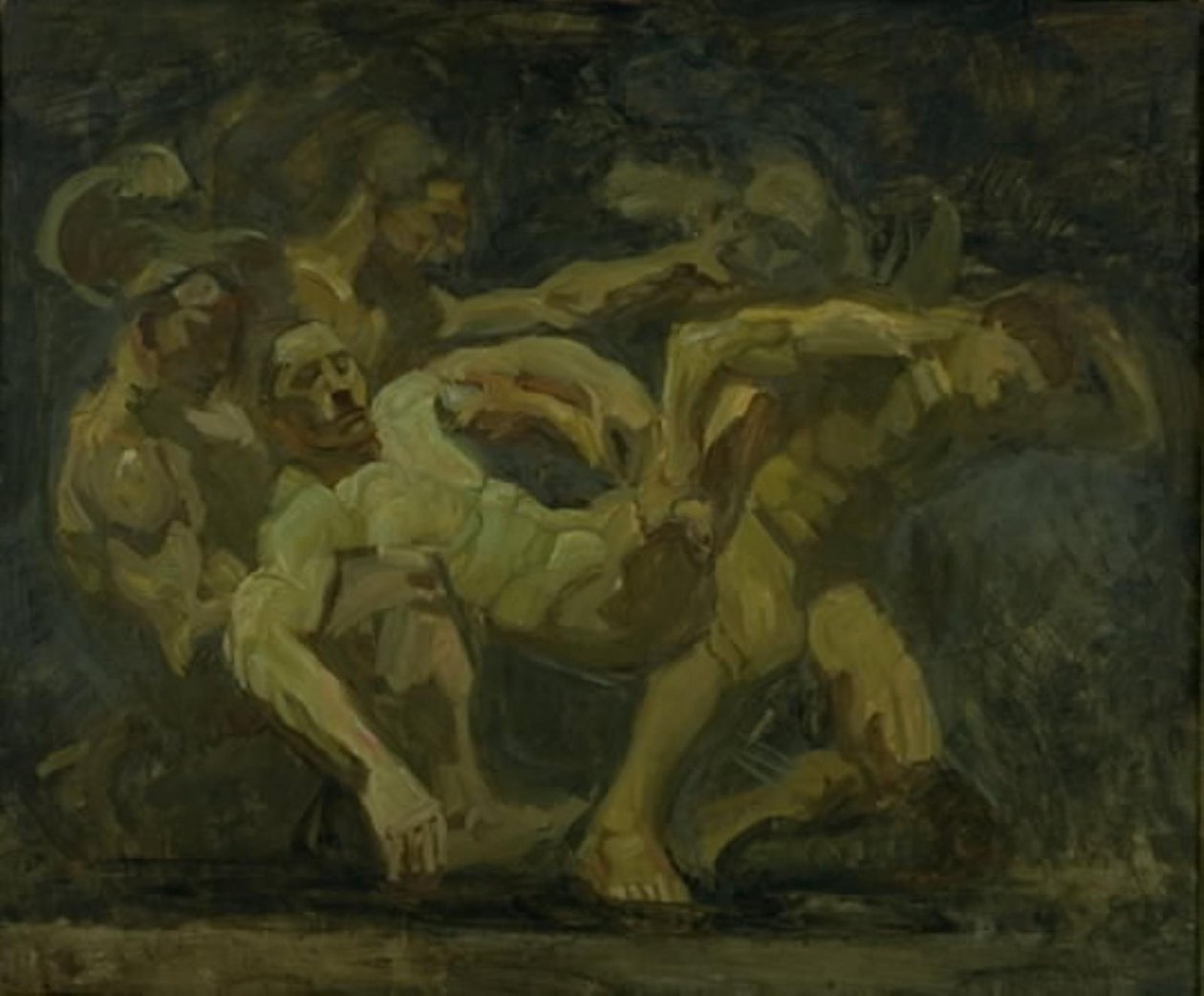 Kampen for liket av Patroclus av Oluf Hartmann
