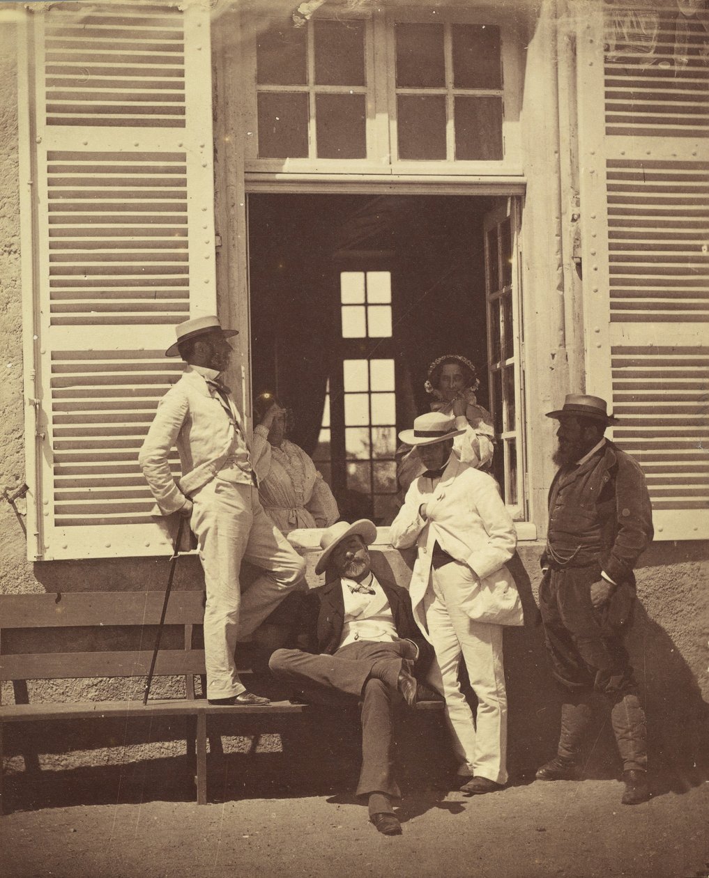 Noen kjente til Louis Robert, ca. 1860. av Olympe Aguado