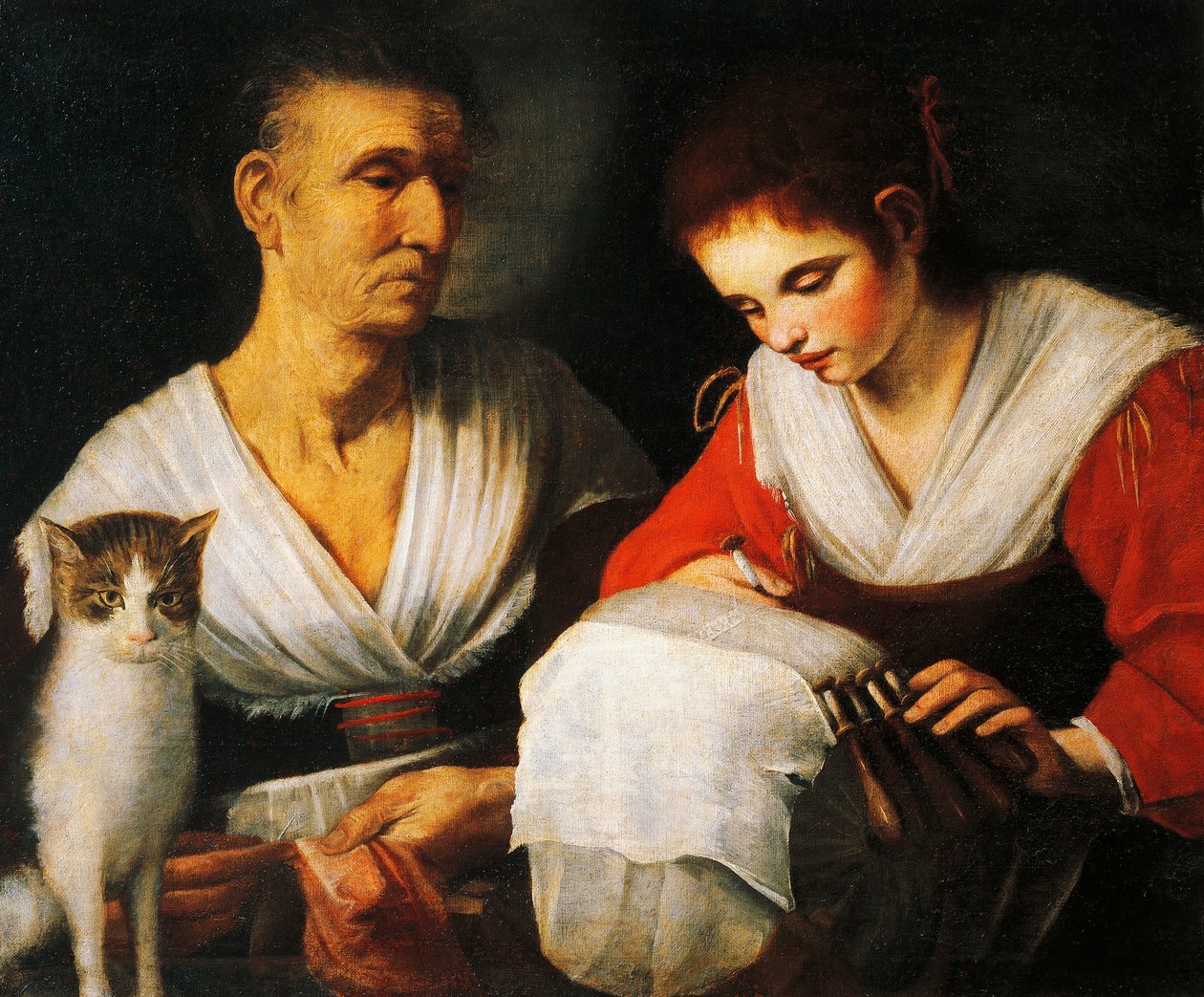 Blondemakeren, av Onofrio Gabrielli (1619-1706), maleri. av Onofrio Gabrielli