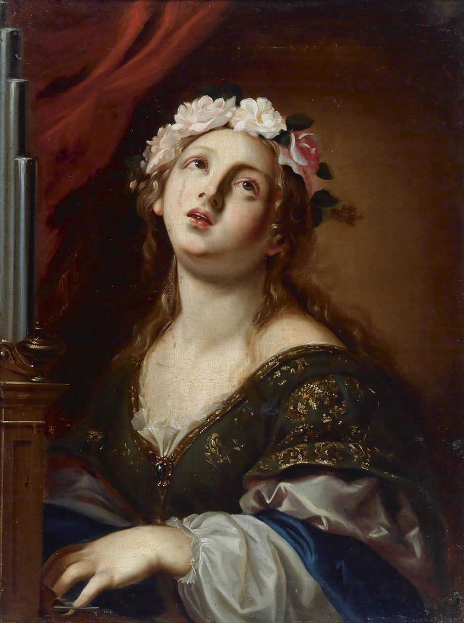 Hellige Cecilia av Onorio Marinari