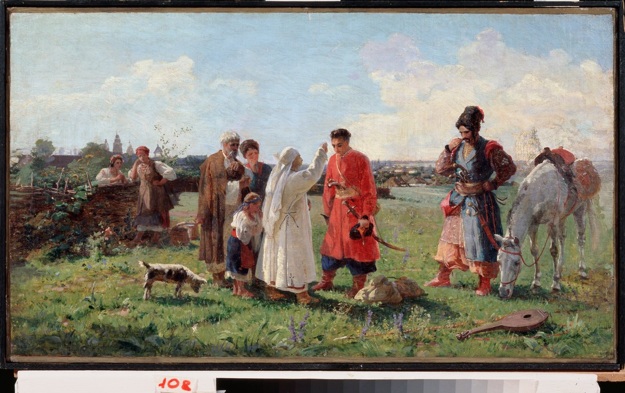 Undertrykkelsen av Zaporogue Sitch (Camp) i 1775 av Opanas Georgievich Slastion