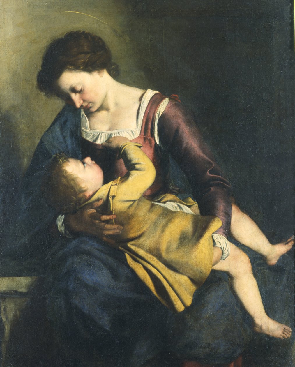 Madonna og barn av Orazio Gentileschi