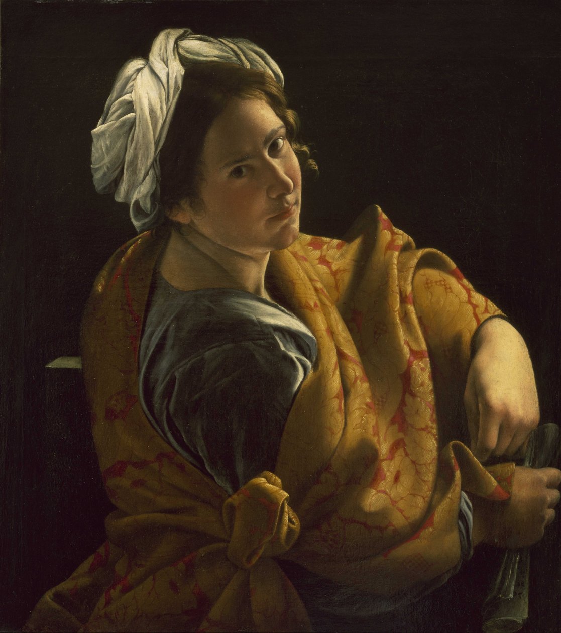 Portrett av en ung kvinne som sibyl av Orazio Gentileschi