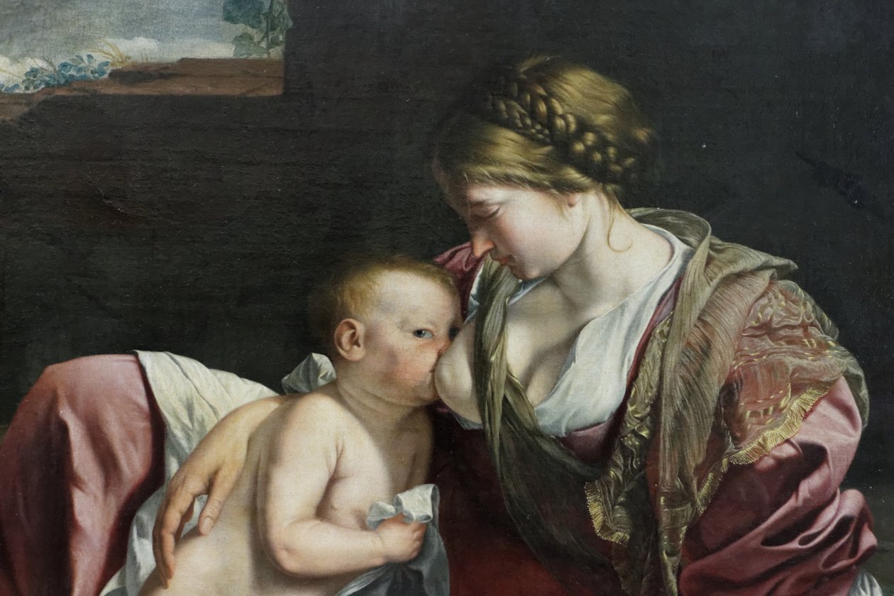 Hvil på flyturen til Egypt av Orazio Gentileschi