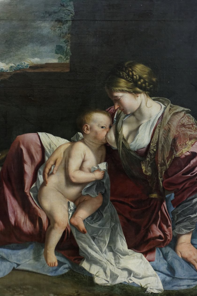 Hvil på flyturen til Egypt av Orazio Gentileschi