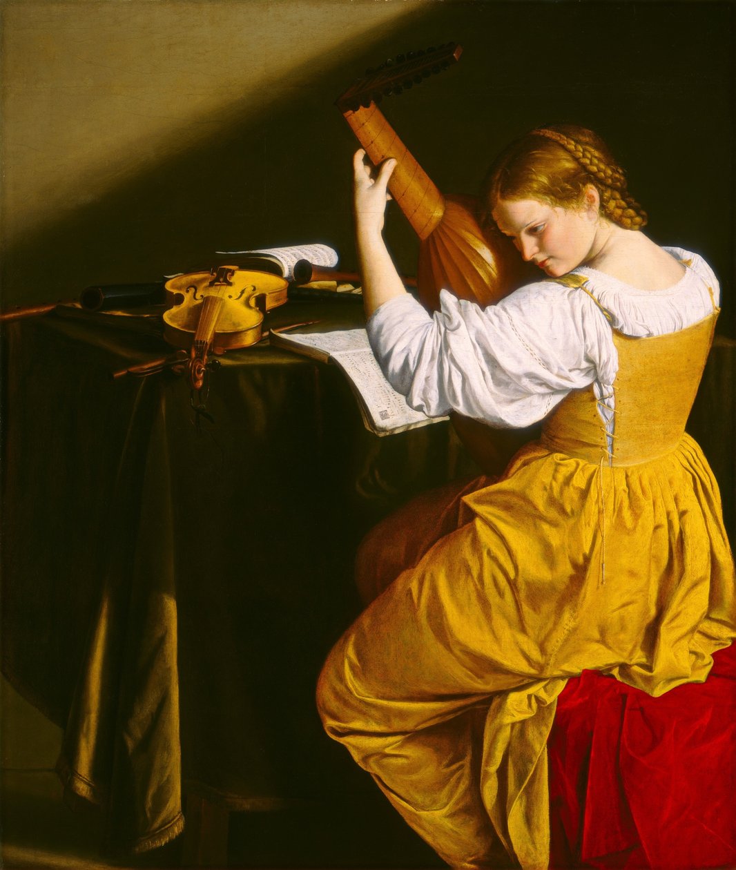 Lutespiller av Orazio Gentileschi