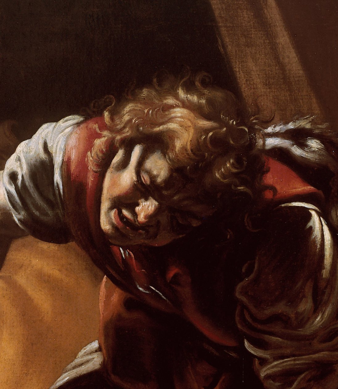 Detalj av David fra David og Goliat av Orazio Borgianni