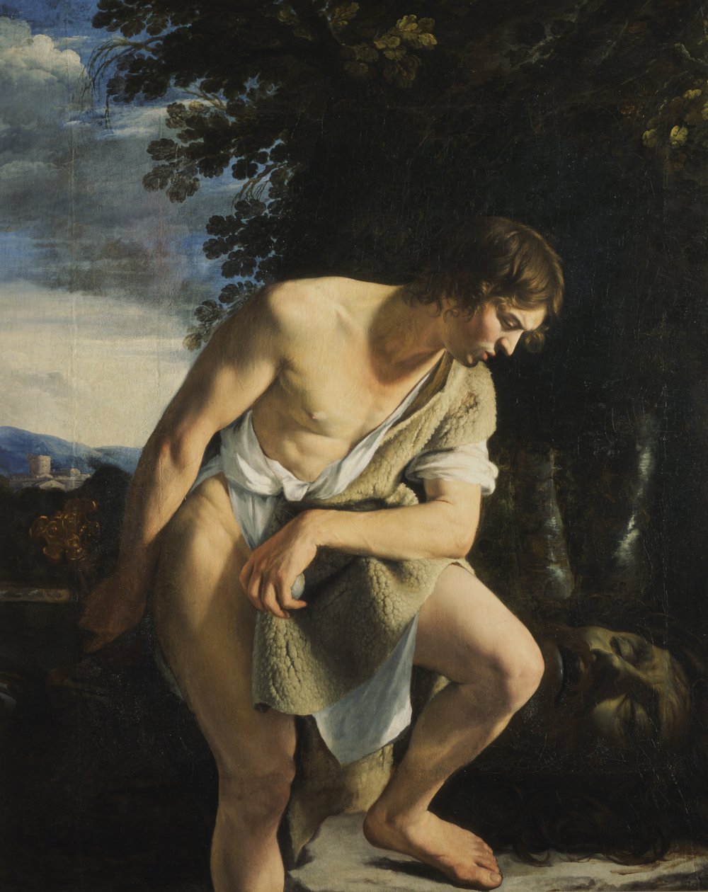David (olje på lerret) av Orazio Gentileschi