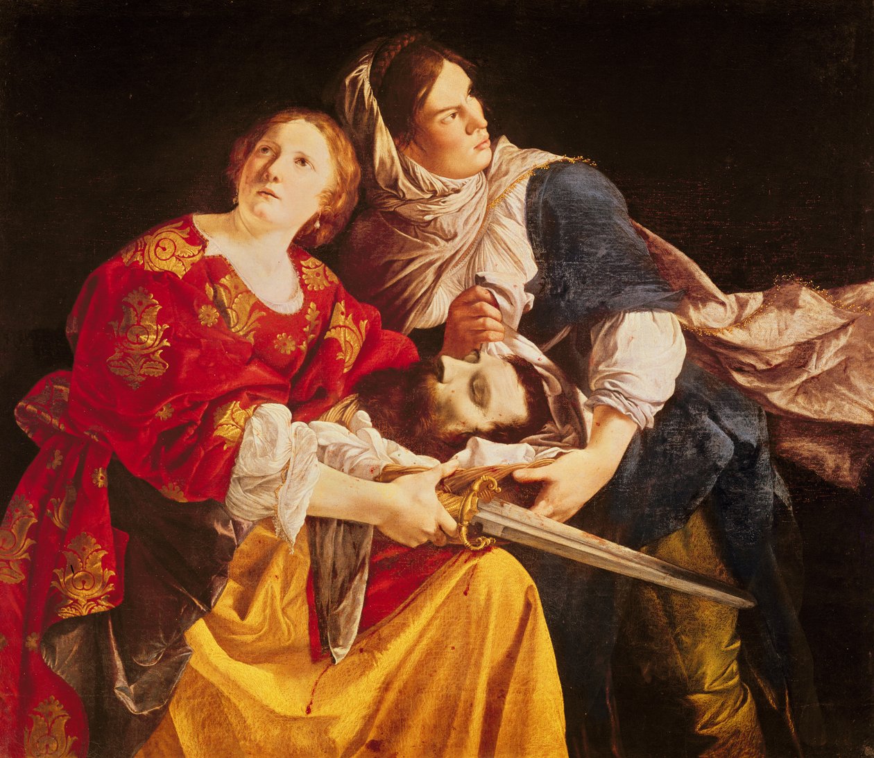 Judith med hodet til Holofernes av Orazio Gentileschi