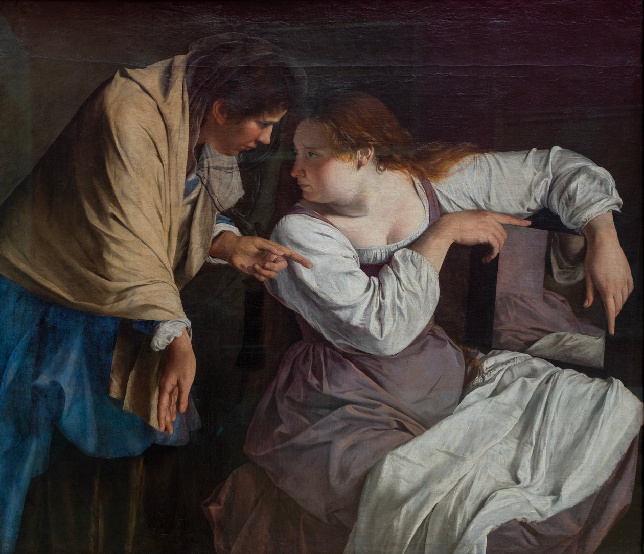 Marta irettesetter sin søster Maria av Orazio Gentileschi