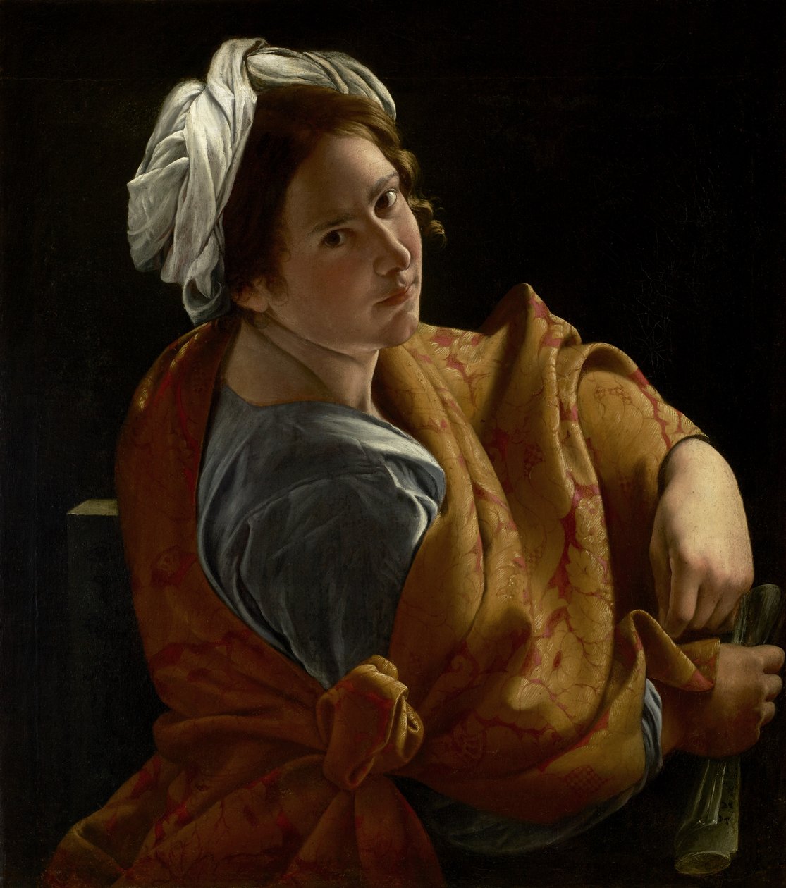 Portrait of a Young Woman as a Sibyl, ca. 1620 (olje på lerret) av Orazio Gentileschi