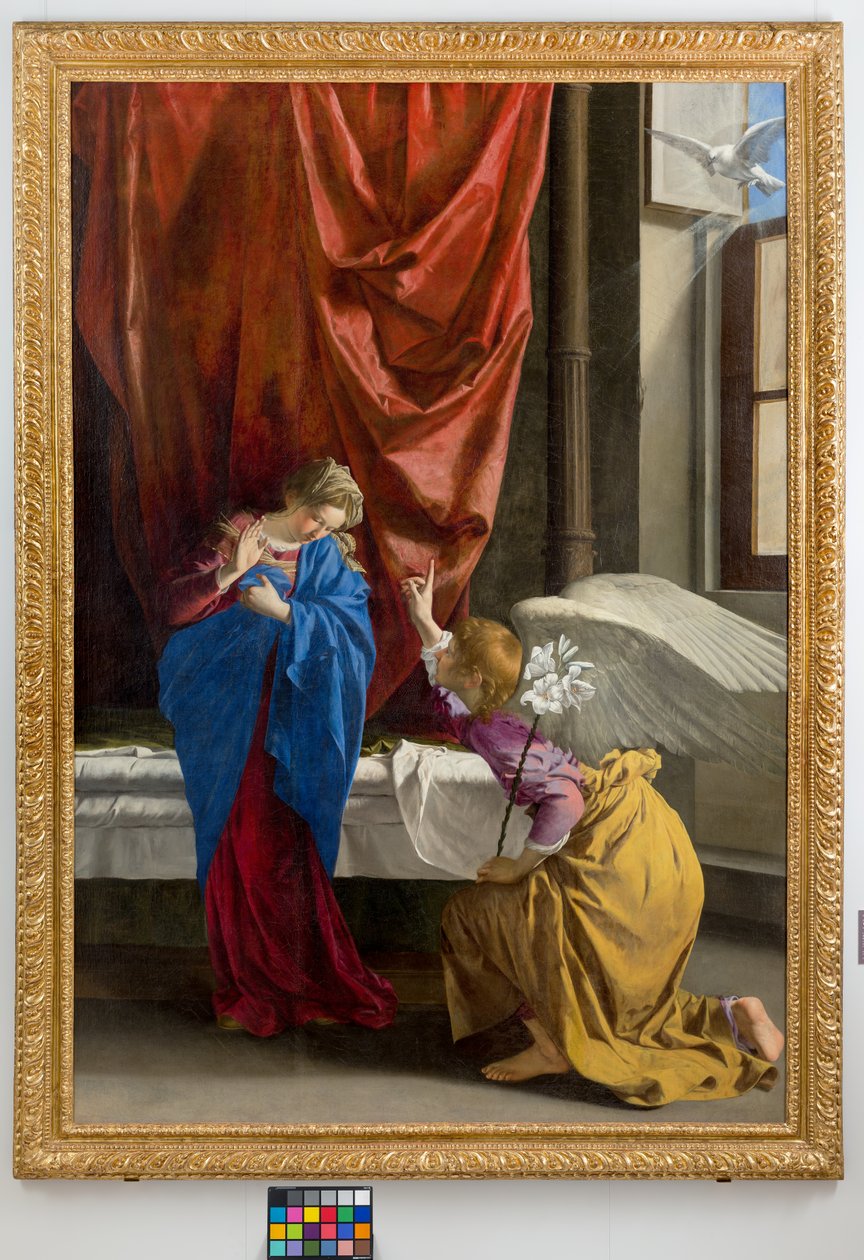 Bebudelsen, 1623 av Orazio Gentileschi