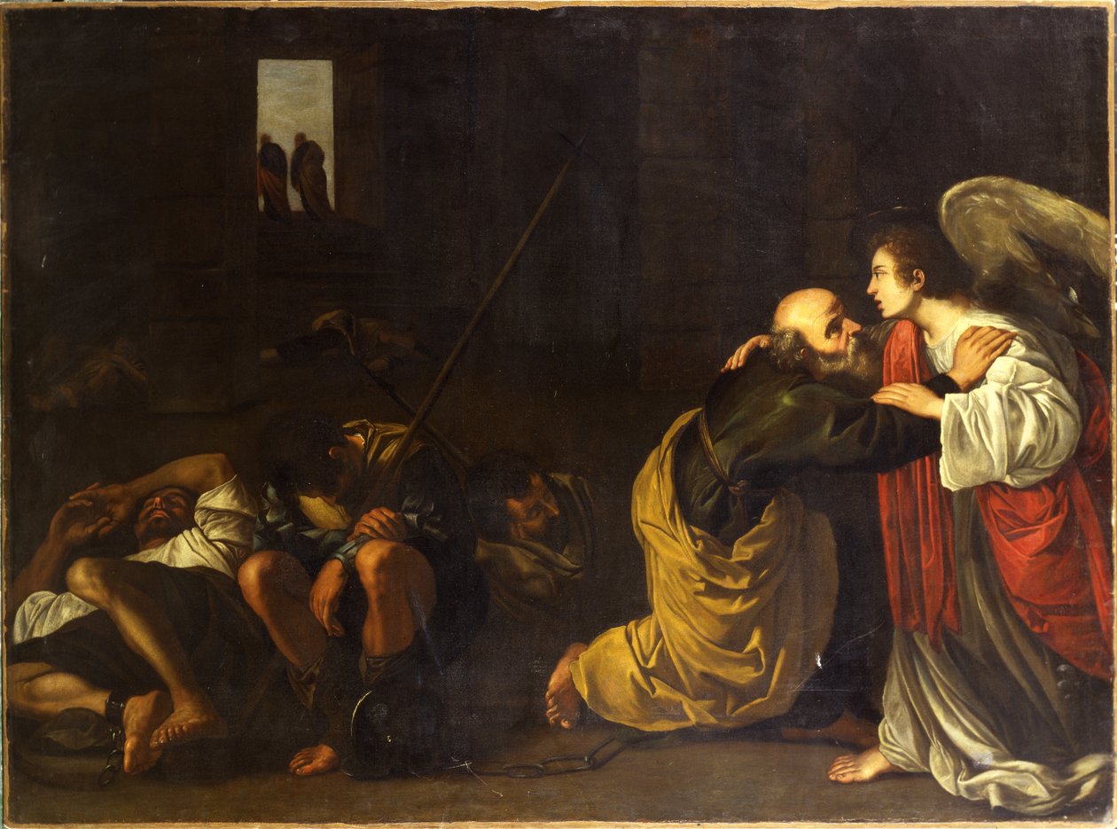 Befrielsen av St. Peter av Orazio Gentileschi