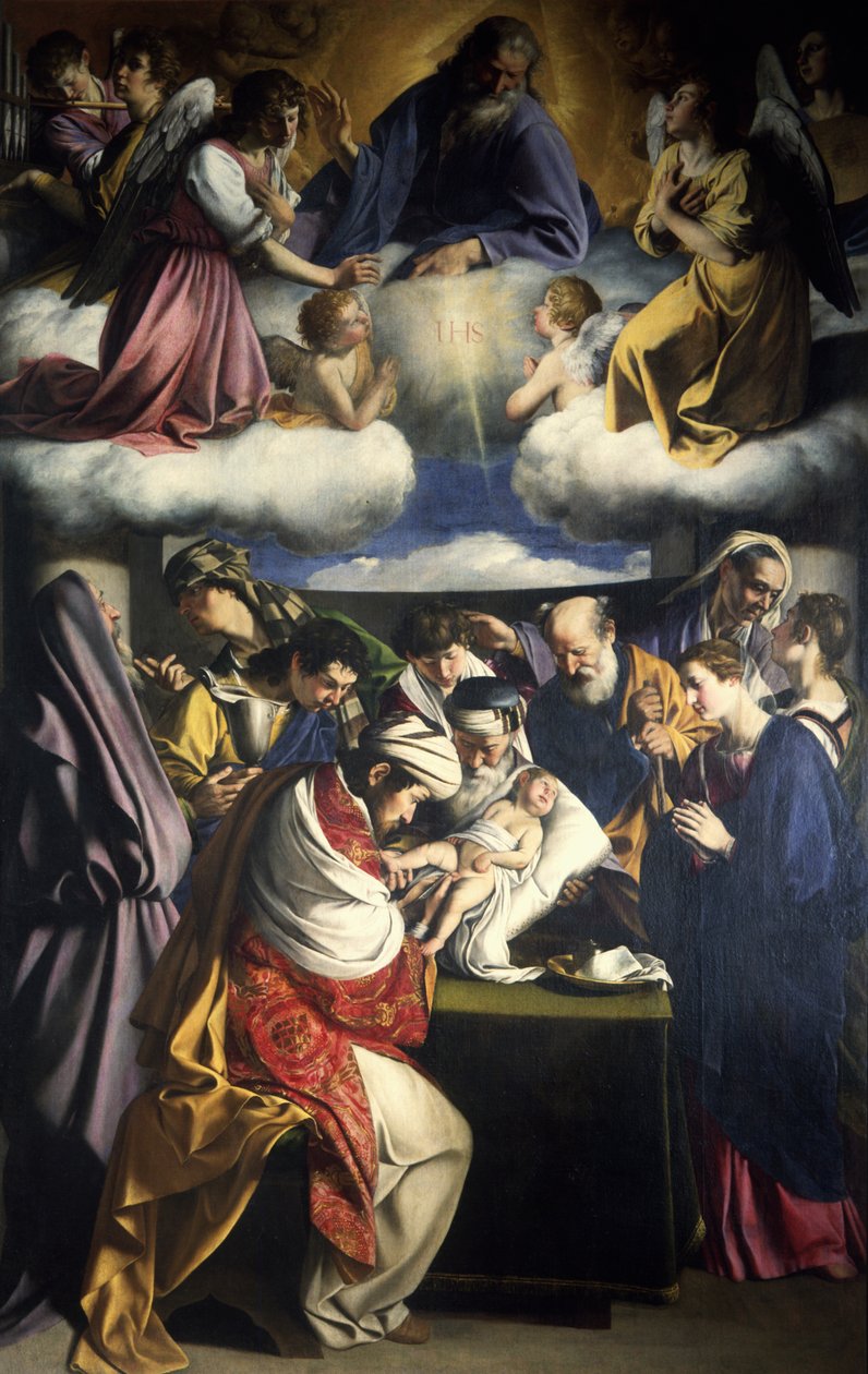 Kristi omskjæring, 1607. av Orazio Gentileschi