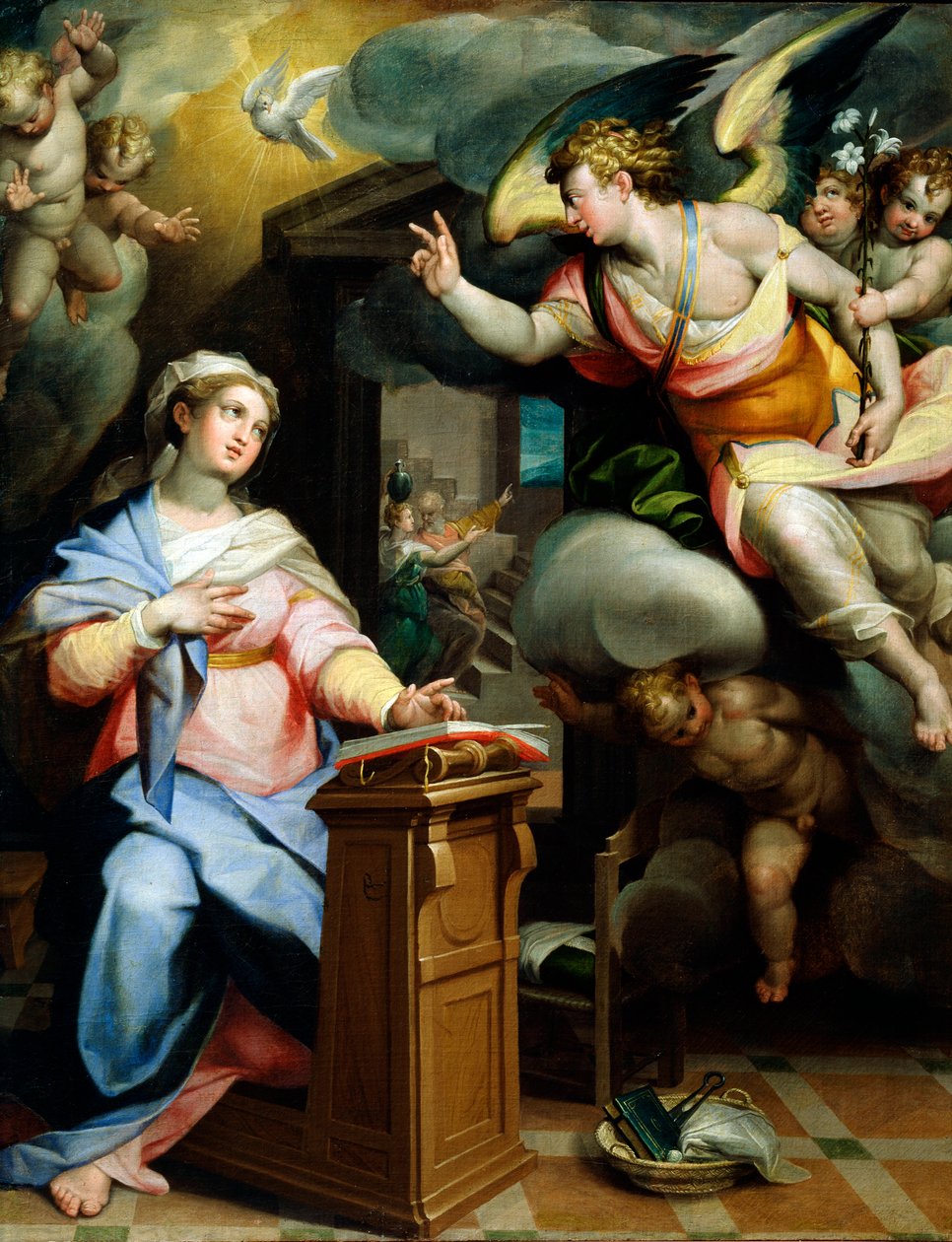 Bebudelsen, 1560-tallet av Orazio Samacchini