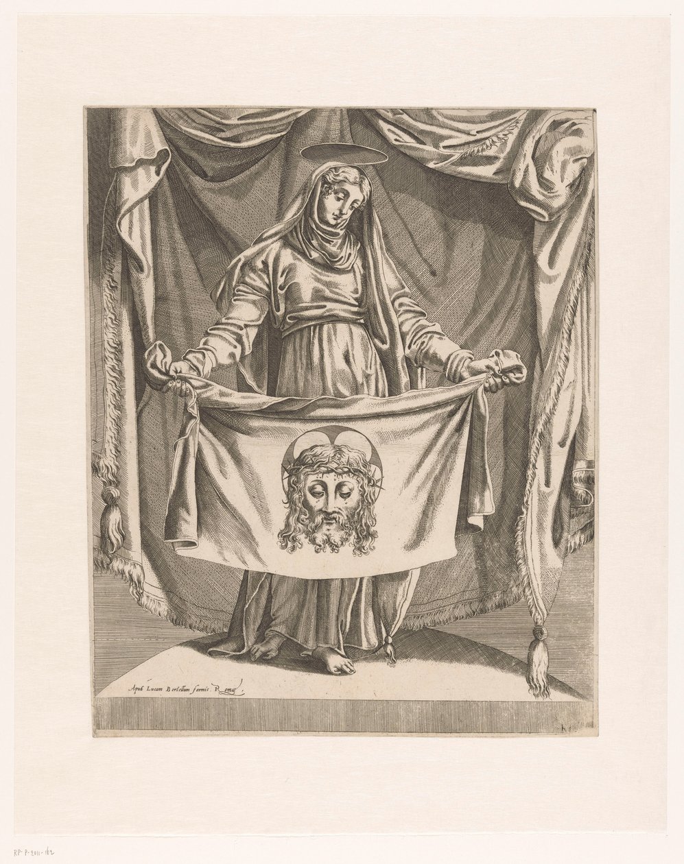 Veronica med svetteduk av Orazio de Santis (attributed to)