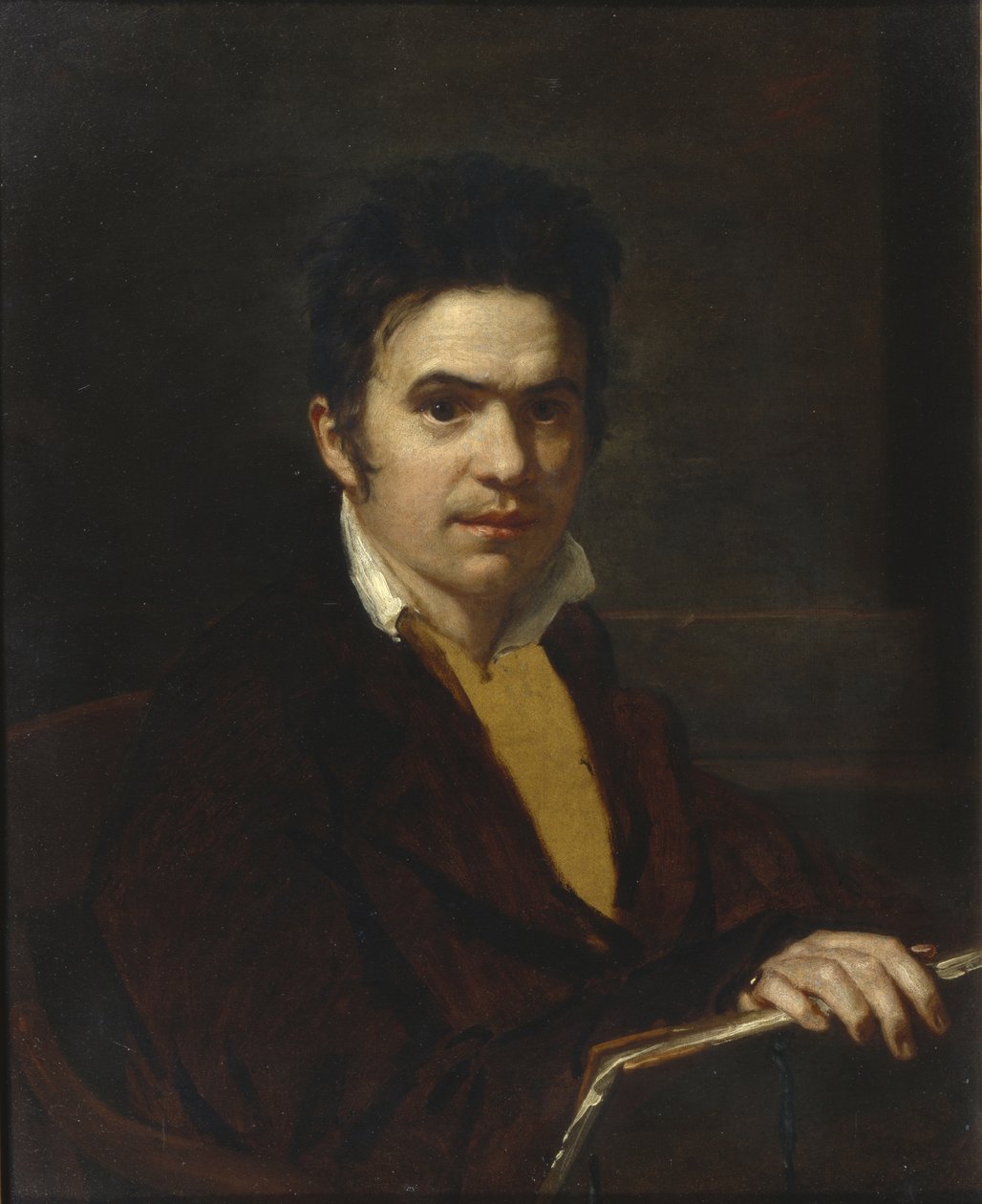 Portrett av Alexander Khristoforovitsj Vostokov 1781-1864, før 1816 av Orest Adamovich Kiprensky