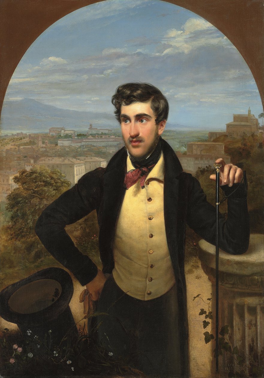Portrett av prins Mikhail Alexandrovich Galitzine av Orest Adamovich Kiprensky