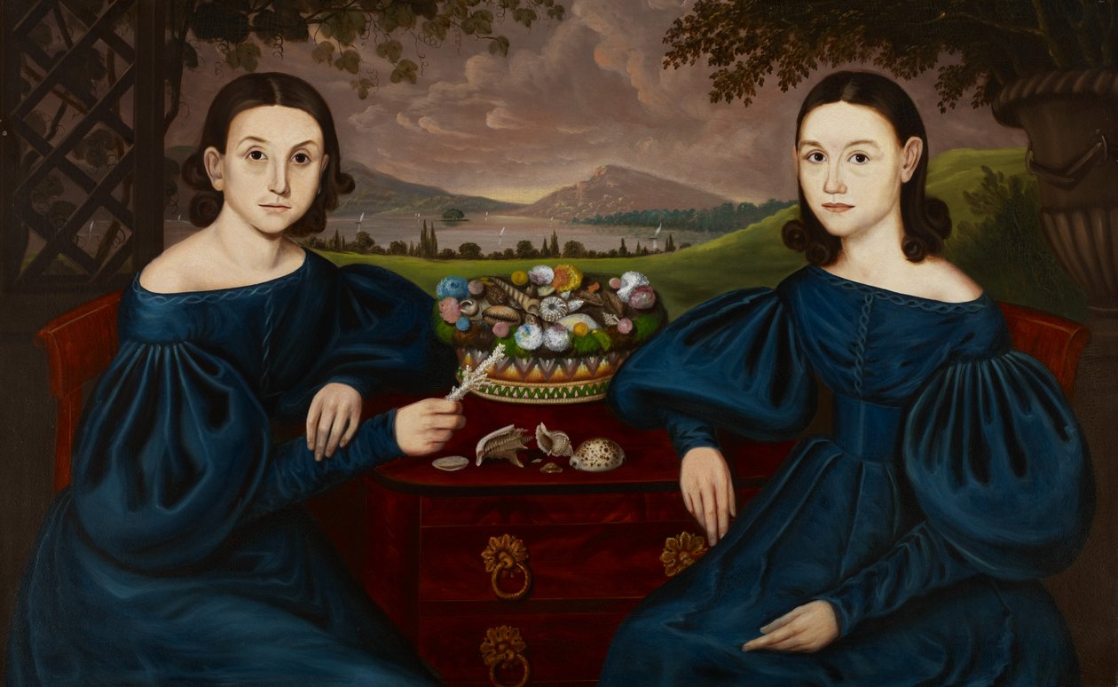 Ann og Eliza Dusenberry, 1838 av Orlando I. Bears