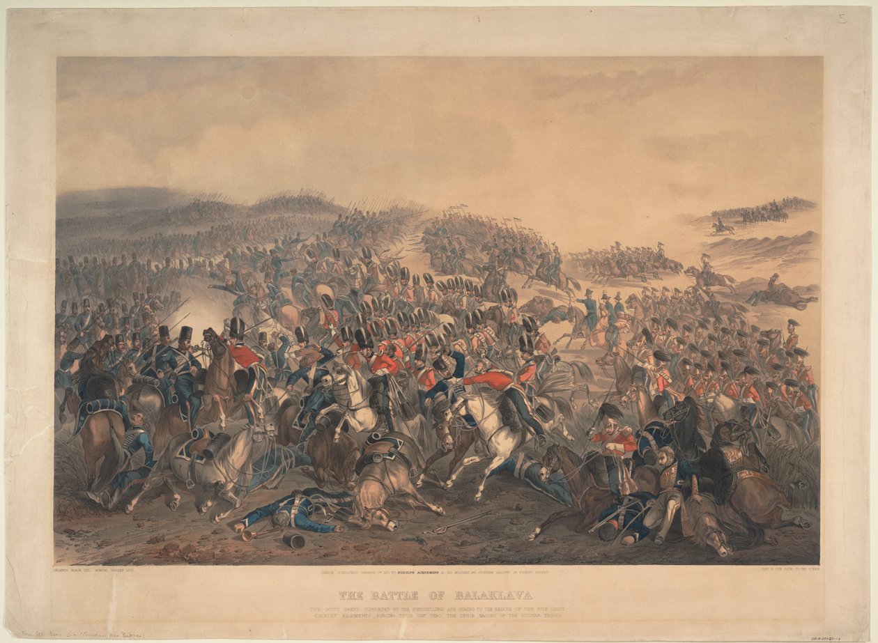 Slaget ved Balaclava 25. oktober 1854, 1855 av Orlando Norie