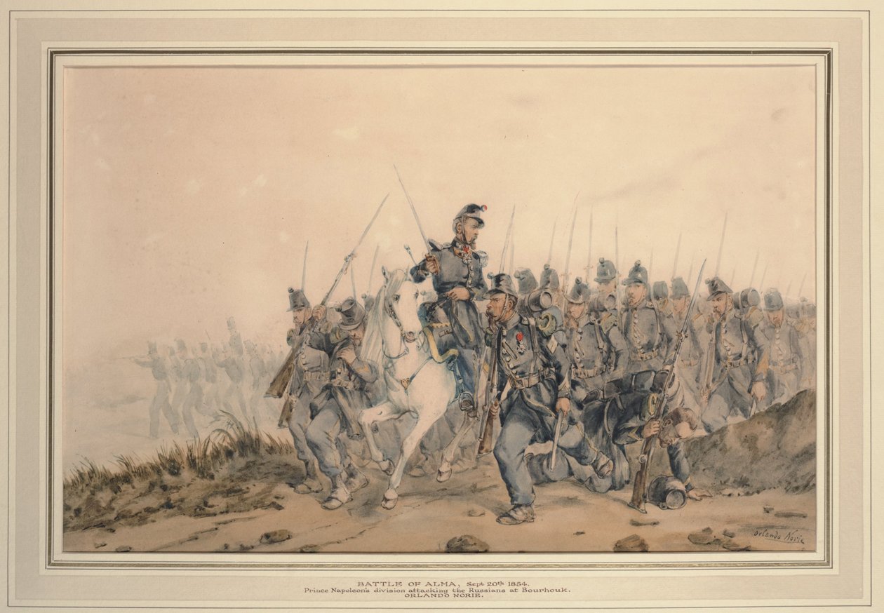 Slaget ved Alma 20. september 1854, 1854 av Orlando Norie