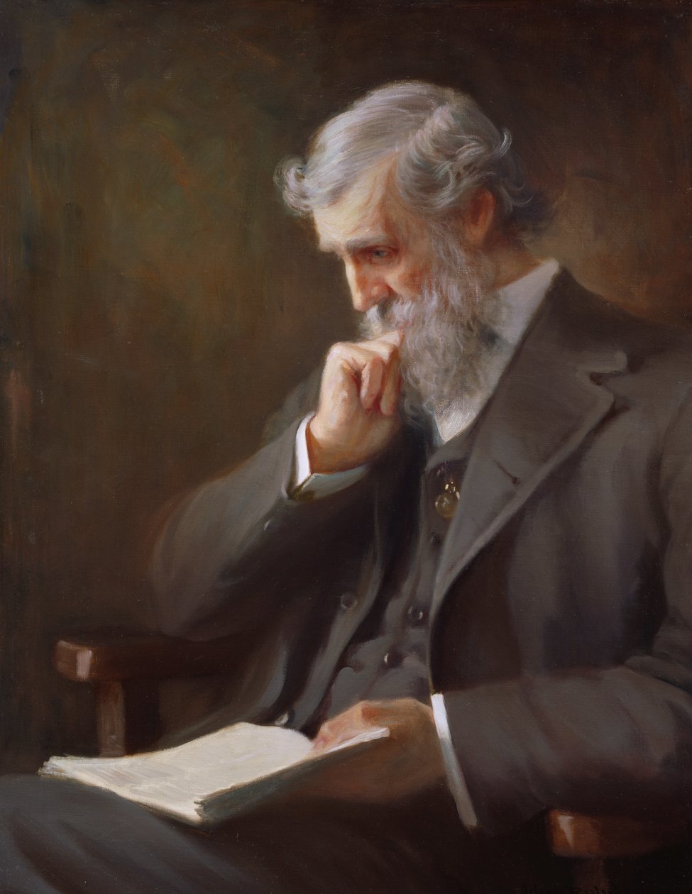 John Muir, ca. 1917 fra et fotografi fra 1909. av Orlando Rouland