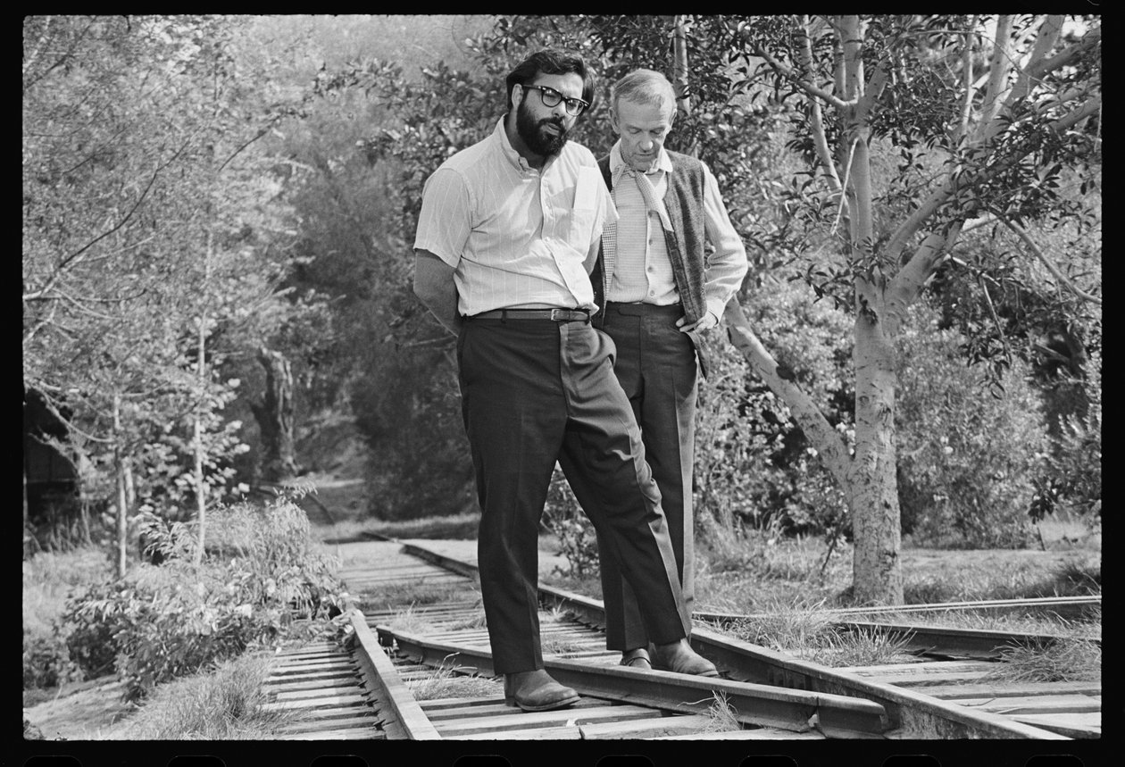 Francis Ford Coppola og Fred Astaire på settet til 