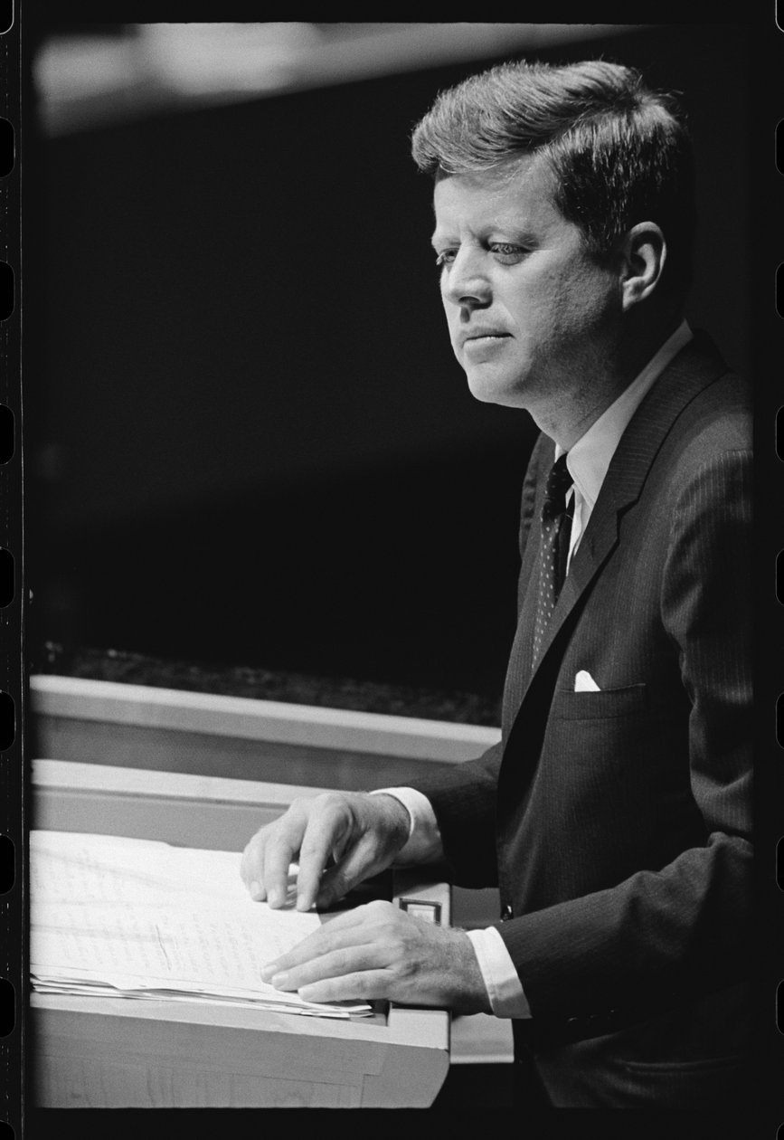John F. Kennedy taler til FN av Orlando Suero